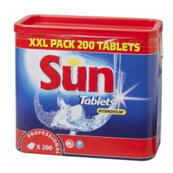 Таблетки для посудомоечных машин / SUN Professional tablets. 2 кг (200 таб.)