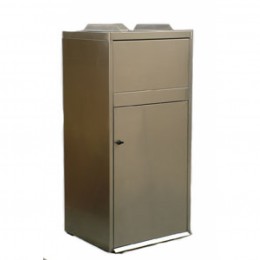 Урна для фудкорта МЕГА-2 (500х600х1250 мм)шлифованная
